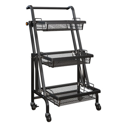 Dolly Parallel Folding Portable Stall Rack Shelving