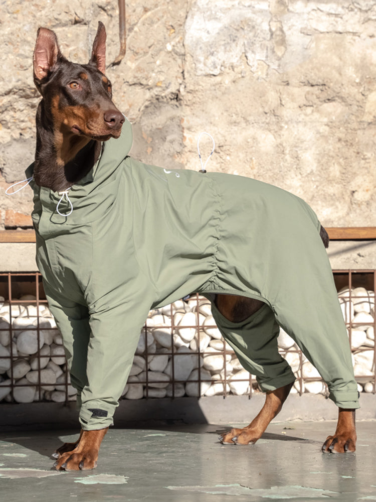 Mascota mediana y grande Shiba Inu de cuatro patas de una pieza herramientas Montañismo al aire libre traje ropa de asalto Casual