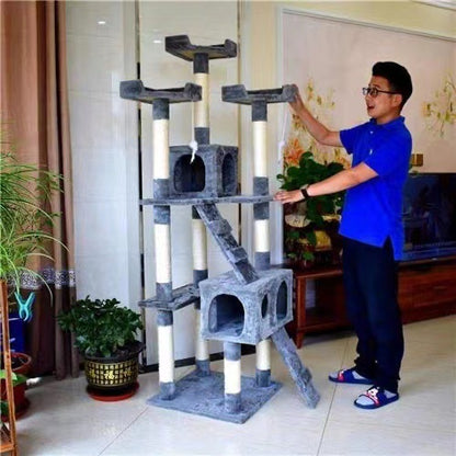 Large Cat Tree Cat Climbing Frame Integrated Jumping Platform Sisal Column