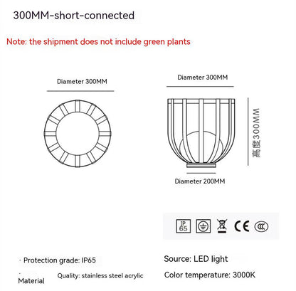 Outdoor Waterproof Lawn Lamp Courtyard Pergola Decoration Tea Table