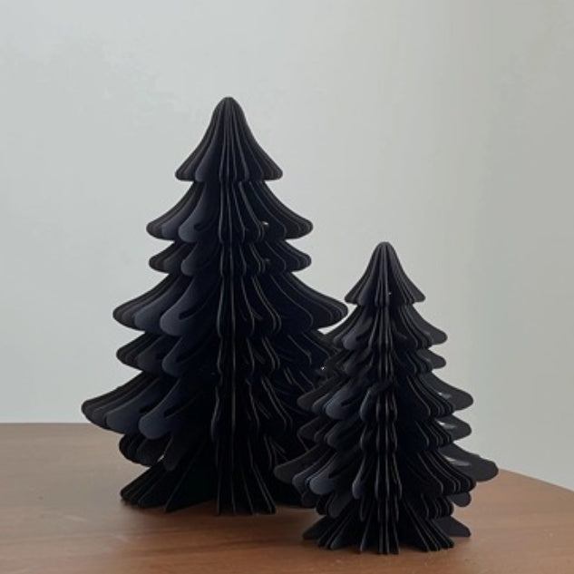 Ornements de décoration pour la maison en forme d'arbre de Noël en origami