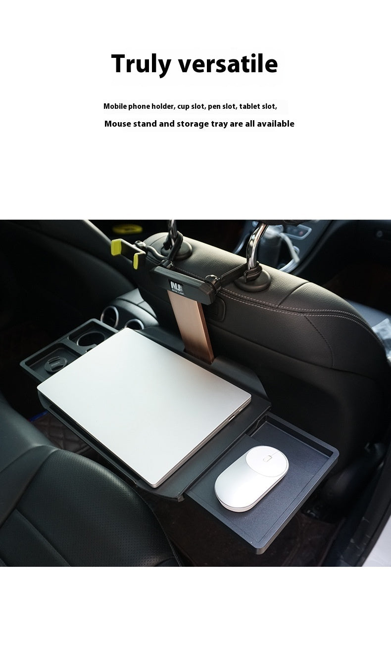 Mesa de comedor para coche, asiento trasero, mesa de arroz plegable, soporte para ordenador portátil