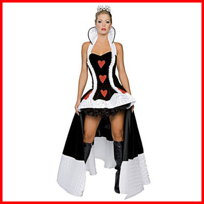 Game Uniform Robe Princess Queen's Outfit Halloween Cosplay Party Clothes