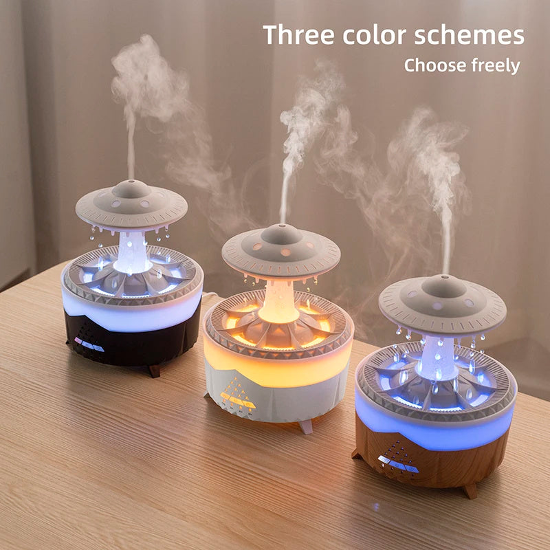 Nouveau humidificateur goutte de pluie ovni humidificateur d'air goutte d'eau USB aromathérapie huiles essentielles diffuseur d'air aromatique fabricant de brume domestique décor à la maison