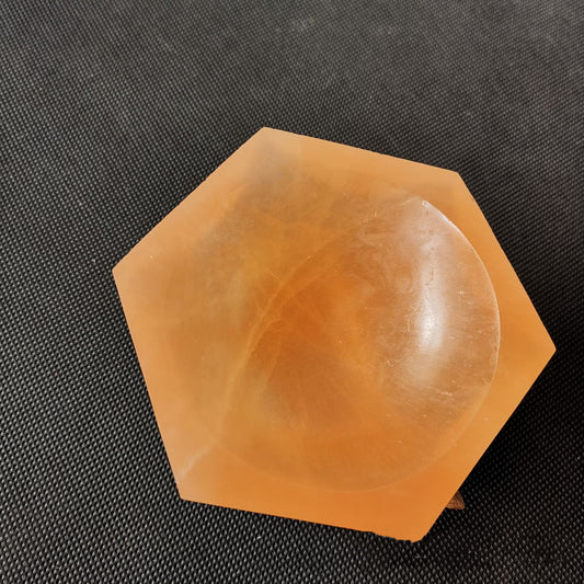 Crystal Orange Plaster Bowl Decoration