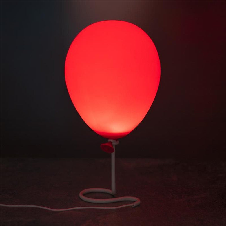 Lámpara de mesa con forma de globo rojo de moda para el hogar