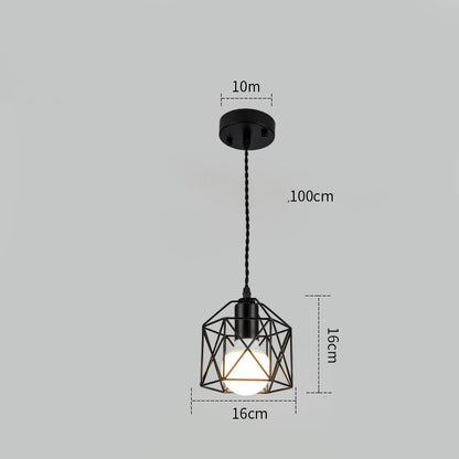 Petites lampes et lanternes en fer forgé, personnalité et créativité post-modernes simples