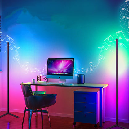 Lampe d'ambiance d'angle Symphony Bluetooth RGB Floor Graffiti Smart APP