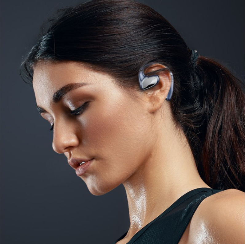 Casque Bluetooth monté sur l'oreille à conduction osseuse