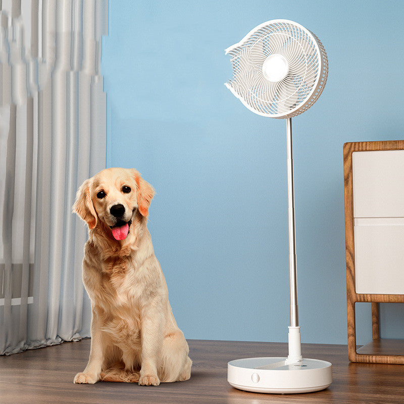 Ventilateur de bureau télescopique pliable, silencieux, peut faire pivoter la tête