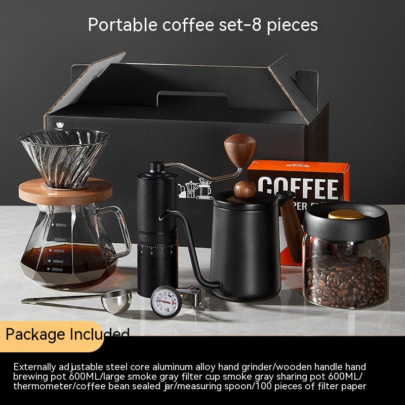 Caja de regalo para traje de café, cafetera americana para el hogar, cafetera con combinación de escala