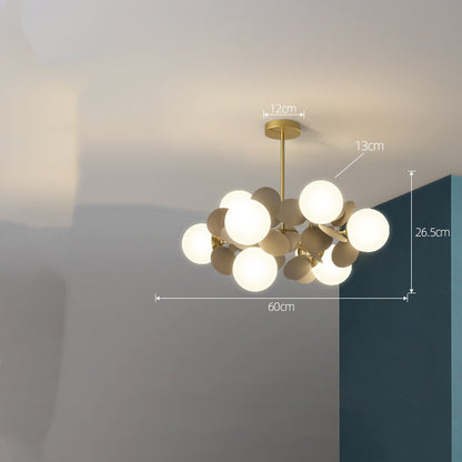 Lustre nordique moderne minimaliste, éclairage de chambre à coucher pour salon