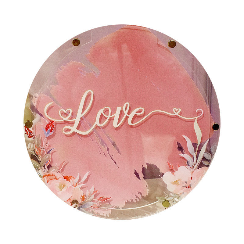 Sign In Tree Table Bottle Personality Round Picture Frame