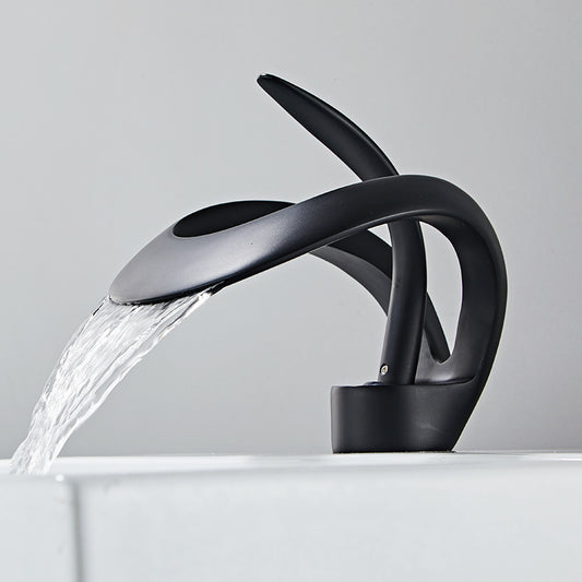 Creative Personality Waterfall Washbasin Faucet Hot And Cold