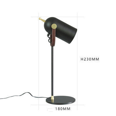 Modern Minimalist Leather Small Table Lamp Designer Template