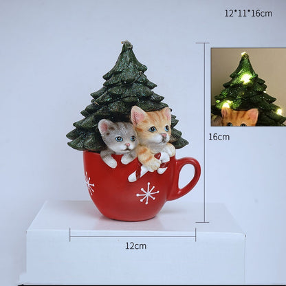 Christmas Pet Resin Crafts Home Furnishings