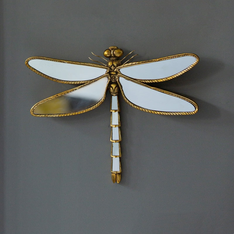 Vintage Distressed Resin Dragonfly Ornaments Insect Wall Hanging