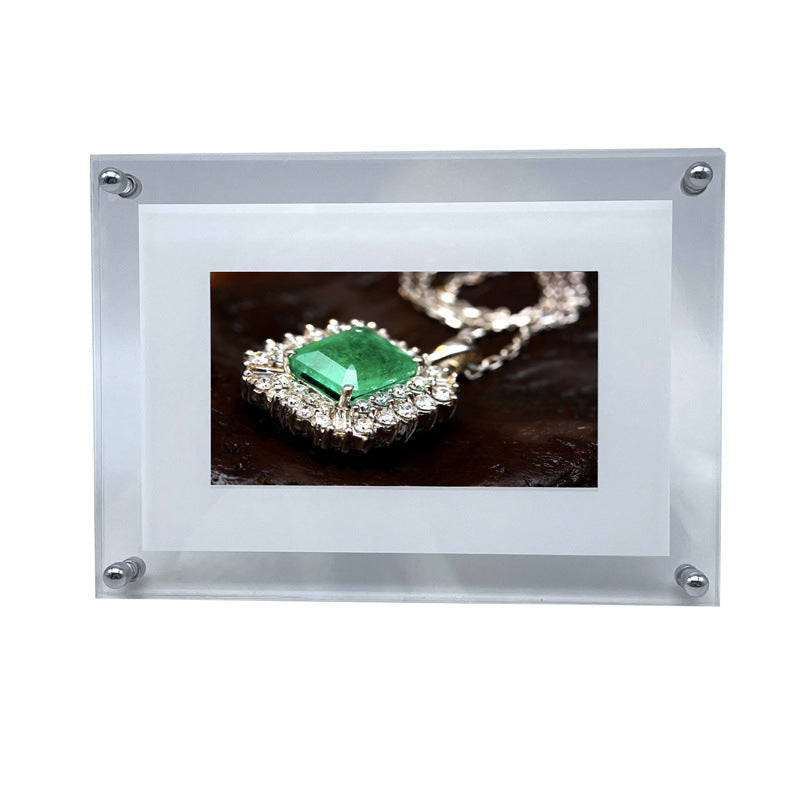 Transparent Acrylic Digital Photo Frame Video Player