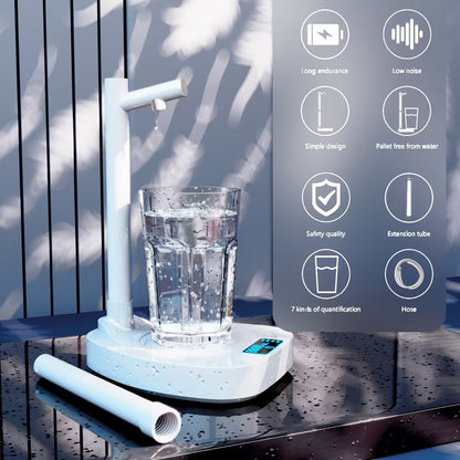 Distributeur d'eau Tupe à Extension ajoutée, bouteille d'eau automatique, distributeur d'eau Rechargeable de bureau avec support