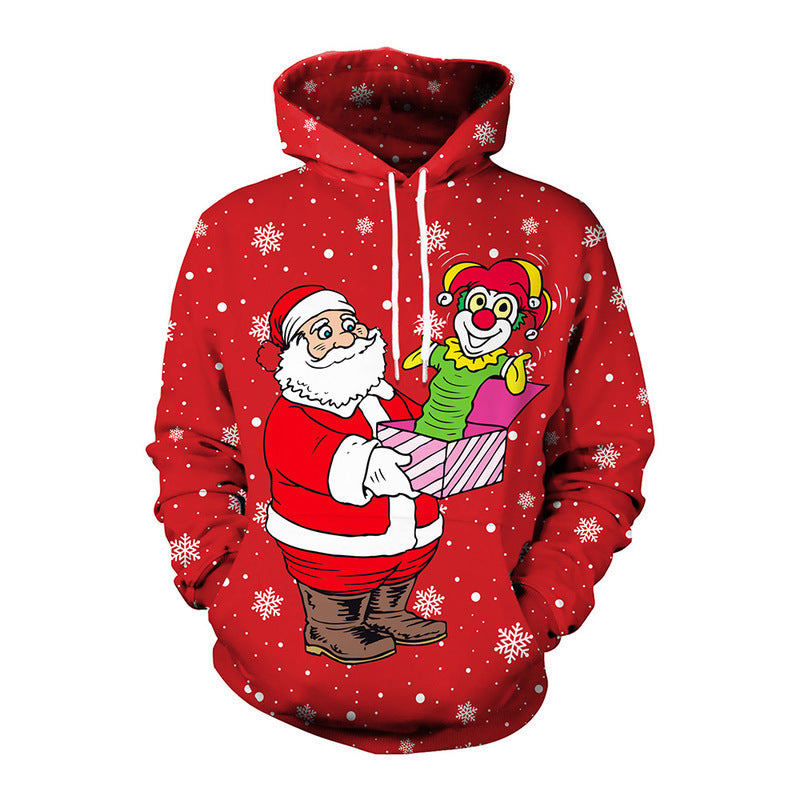 Santa Halloween Christmas Couple Hooded Sweater