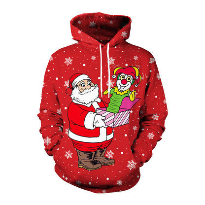 Pull à capuche Père Noël Halloween Noël Couple