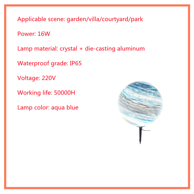 Solar Lawn Outdoor Waterproof Villa Garden Grass Earth Lamp