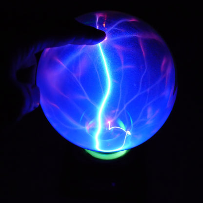 Bola de relámpago de Plasma, luz mágica electrónica, bola de inducción electrostática, bola mágica con música de 4 pulgadas, 5 pulgadas y 6 pulgadas