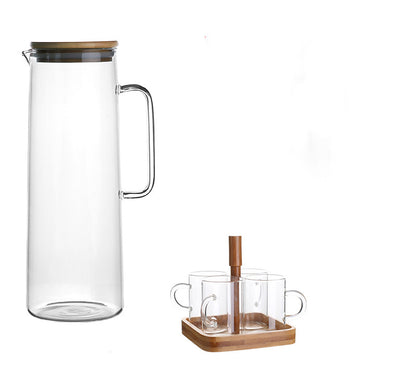 Cold Kettle, Glass Kettle, Heat-resistant Glass Teapot, Cold Water Cup Set