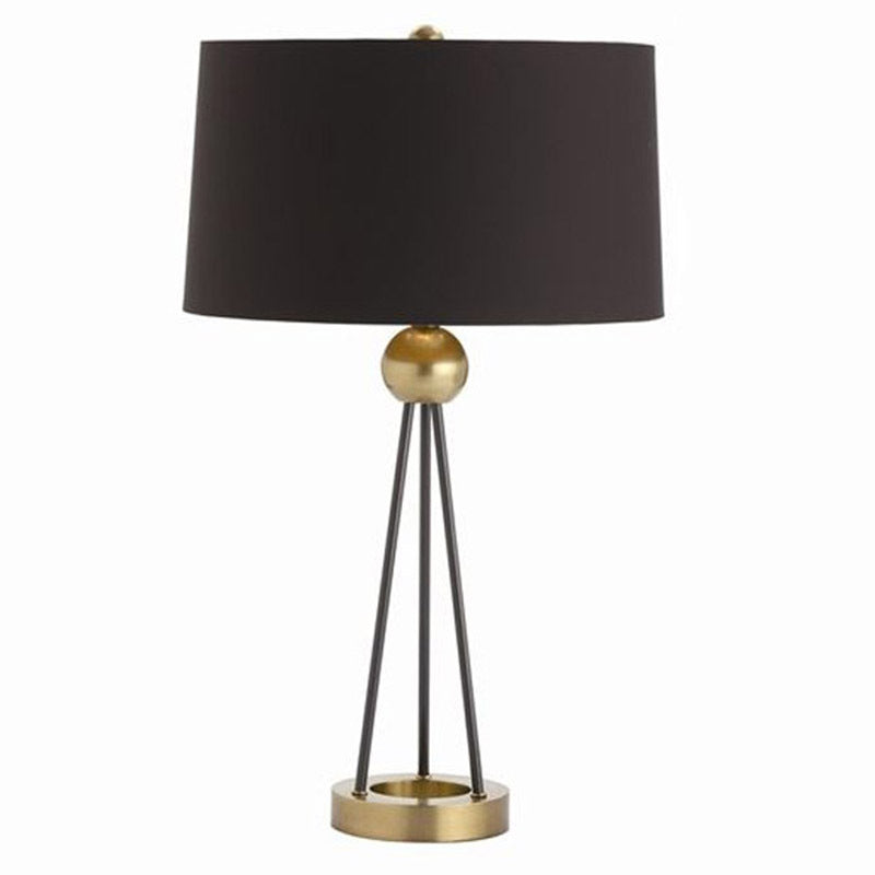 Lampe de table de chevet décorative avec trépied créatif