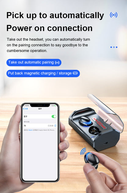 Auriculares inalámbricos con control táctil T8 Bluetooth 5.0