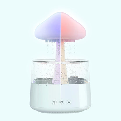 New Arrival Rain Cloud Humidifier Rain Drip Aromatherapy Essential Oil Air Diffuser 450ml 7 Colors Mushroom Humidifier