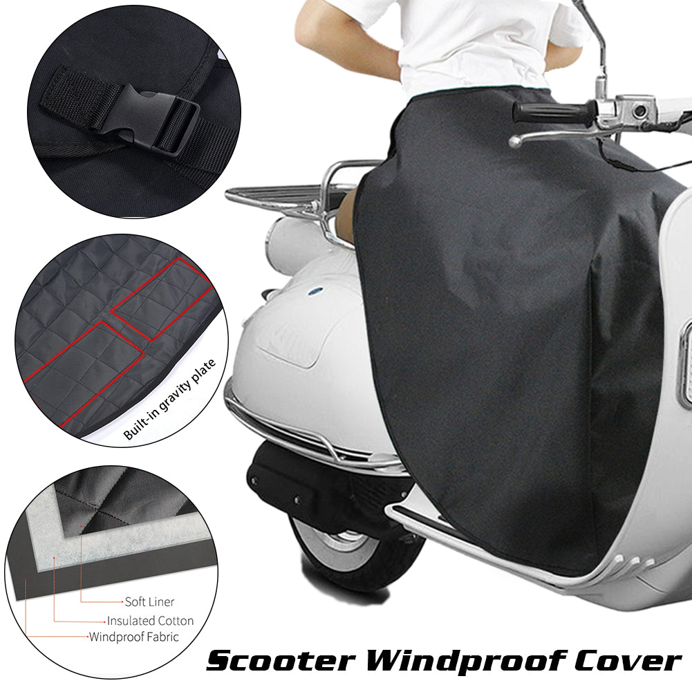 Motorcycle Windshield Is Cold And Warm Leg Guard