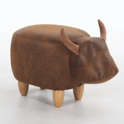 Creative Calf Cartoon Animal Stool At The Door Of Household