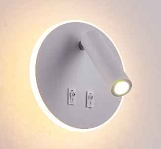 Applique murale LED de chevet minimaliste moderne, projecteur LED créatif