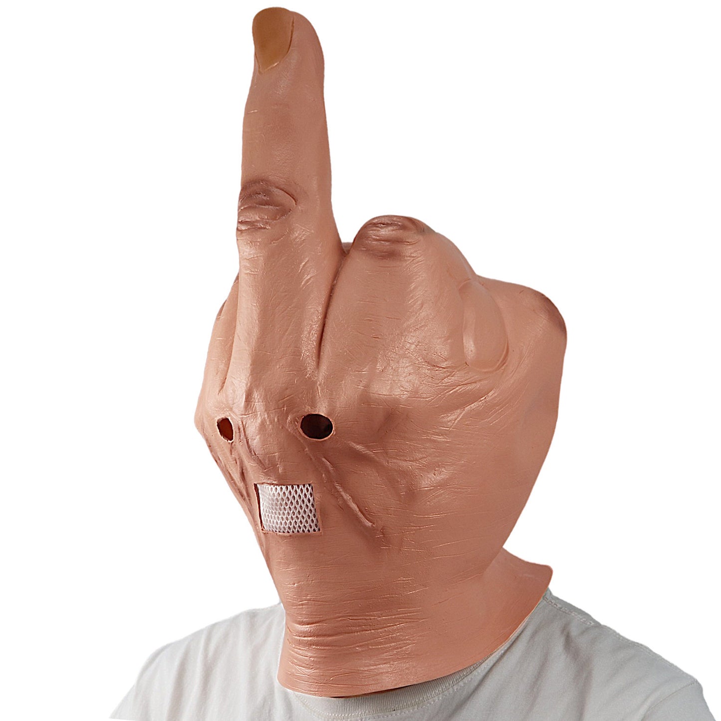 Despise The Vertical Middle Finger Mask Halloween Spoof Mask Bar DJ Spoof Mask