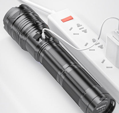 Super Bright Long Range Powerful LED Flashlight Type-C USB Rechargeable