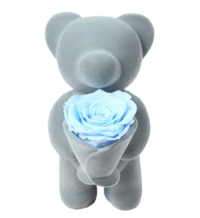 Oso de rosa de la vida eterna Oso de flores Oso de amor Enseña Regalo de Navidad Muñeca Oso