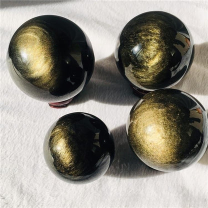 Boule d'obsidienne, ornements de décoration pour la maison