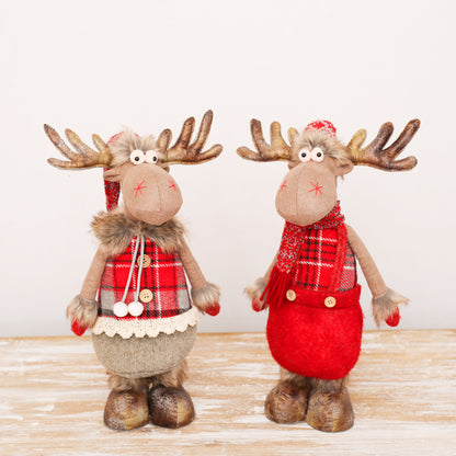 Christmas Tree Decorations Cute Creative Elk Snowman Ornaments