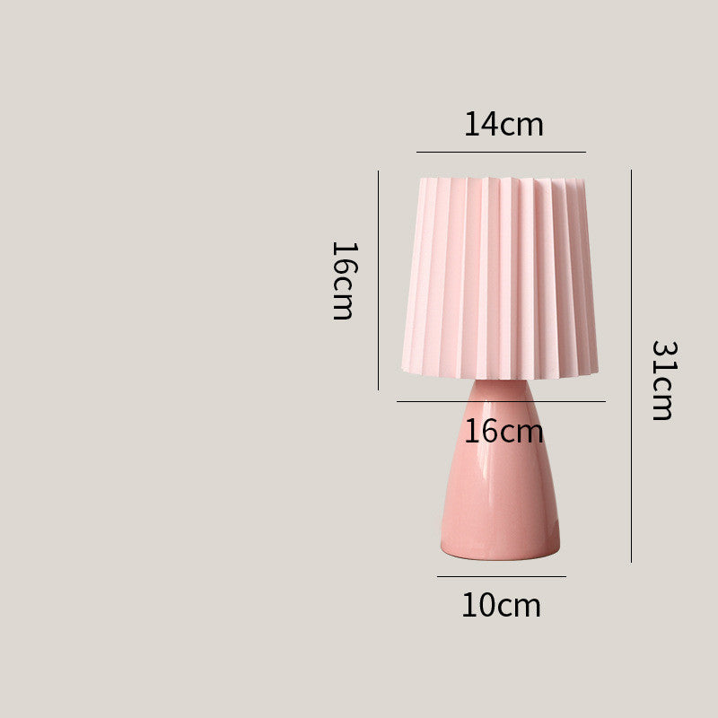 Lampe de Table Milkshake en céramique médiévale pour fille, lumière de luxe