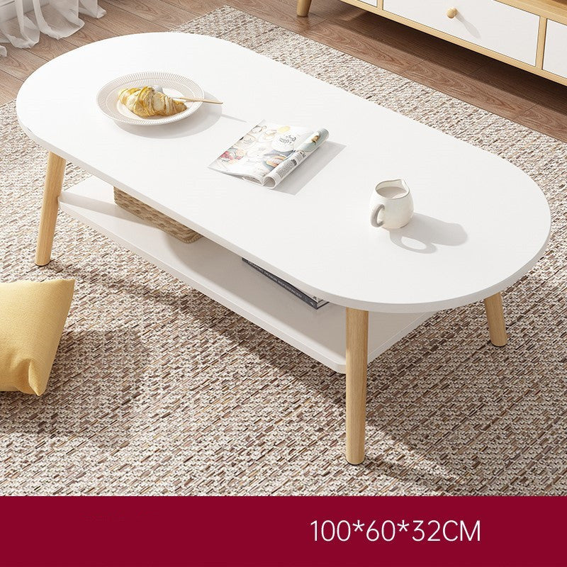 Petite table basse domestique double couche