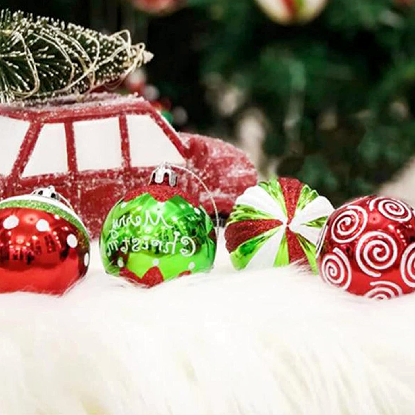 Christmas Electroplated Plastic Ball Ball Home Decorative Pendant