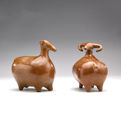 Pure Copper Sheep Ornaments Handicraft