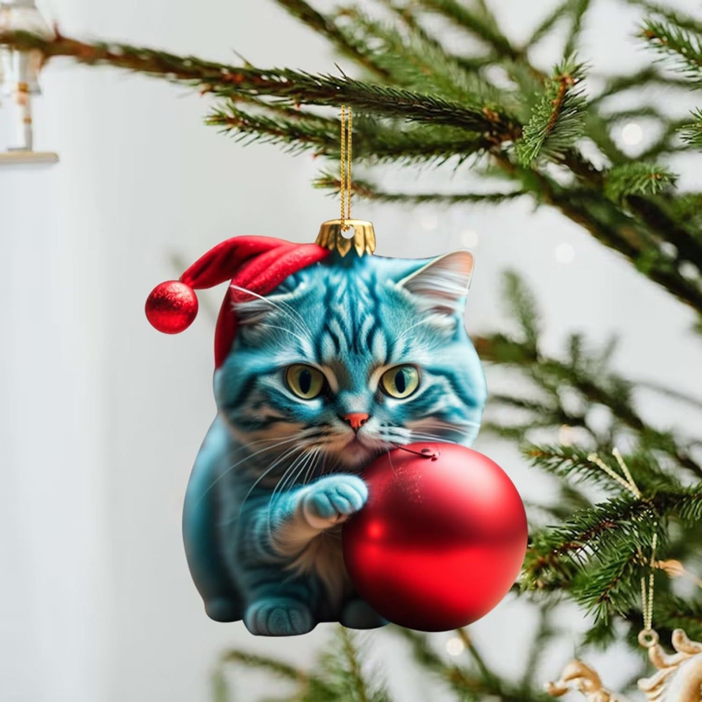 Christmas Creative Kitty Car Backpack Pendant Home Decoration Gift