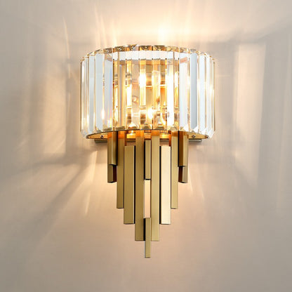 New Post-modern Light Luxury Crystal Wall Lamp