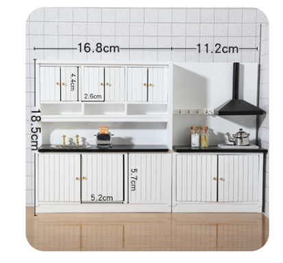 Miniature Cooking Table Mini Furniture Model World Scene