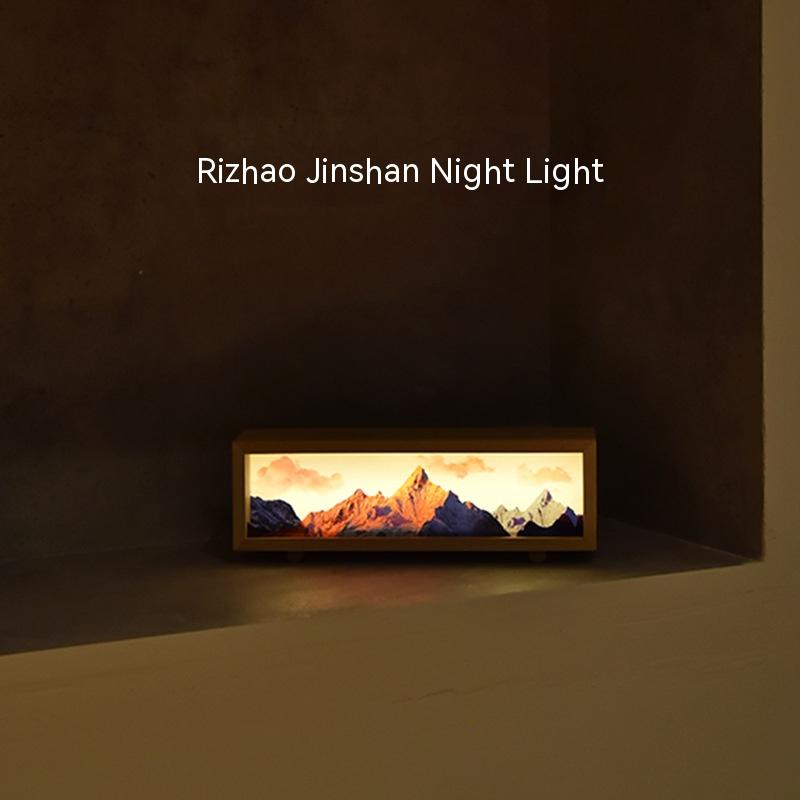 Rizhao Jinshan Cadeau d'anniversaire Lampe de table de chevet d'ambiance chinoise