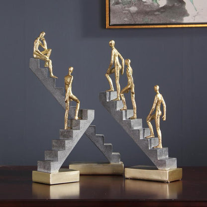 Individuality Art Sculpture Works Thinker Climbing Ornaments