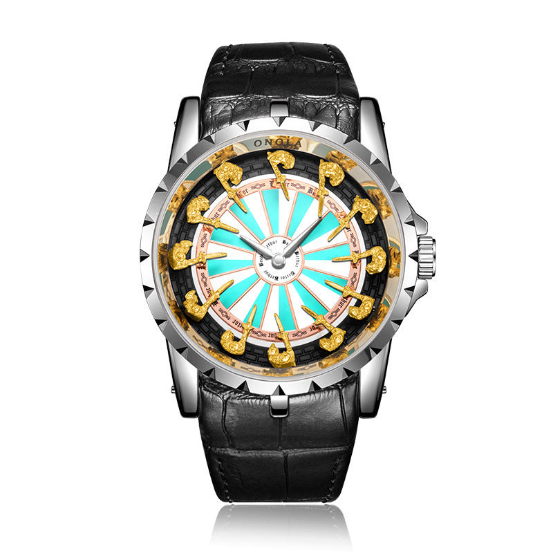 Montre à quartz unique pour hommes ONOLA Round Table Knights