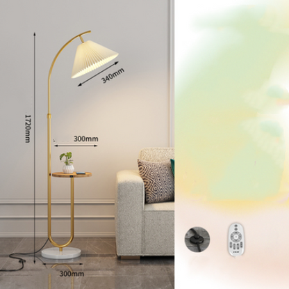 Pleated Floor Lamp Nordic Living Room Bedroom Wireless Charging Model